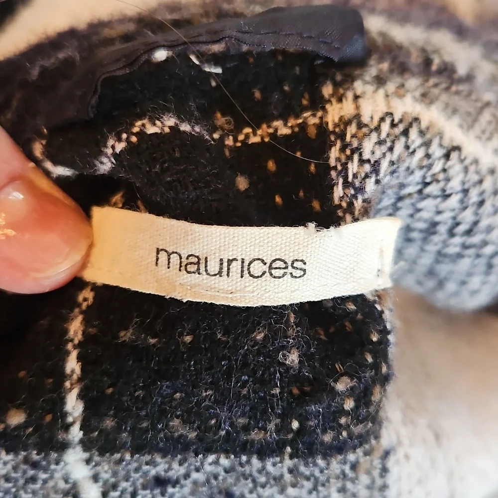 Plaid Button-Up Shirt Jacket Xl - Picture 5 of 5